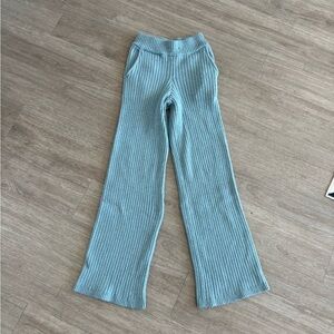 Zara Ribbed Knit Flare Pants